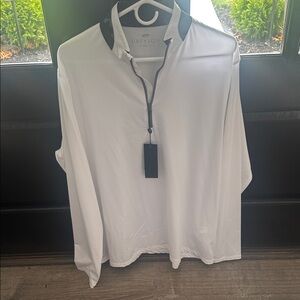 Greyson White and Black Long Sleeve Shirt